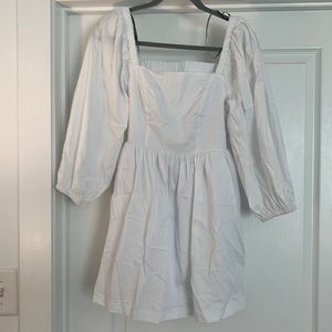 White Backless Mini Dress